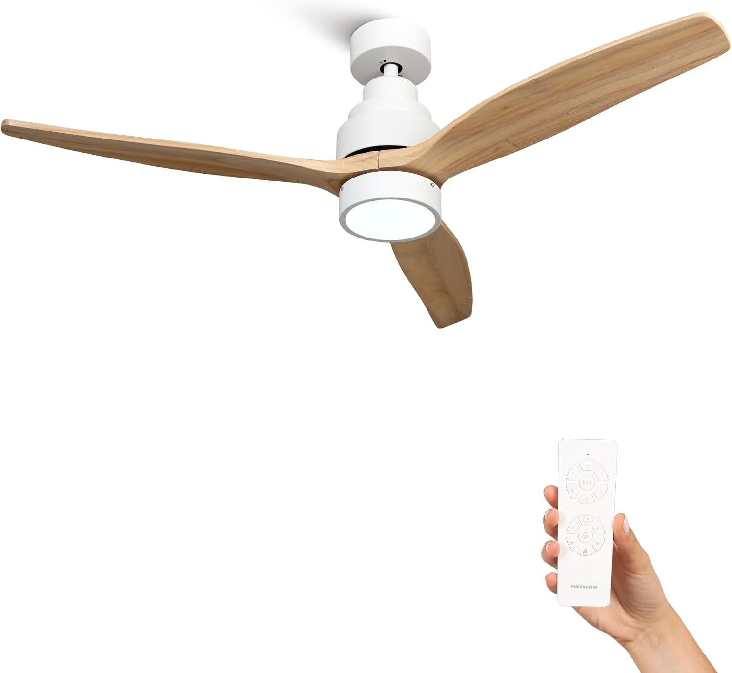 Mellerware Ventilateur Plafond (télécommande, minuterie)