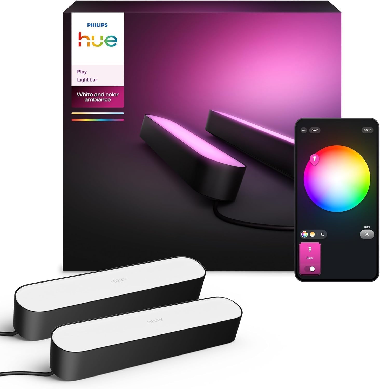 Philips Hue Play White & Color Ambiance (lot de 2)