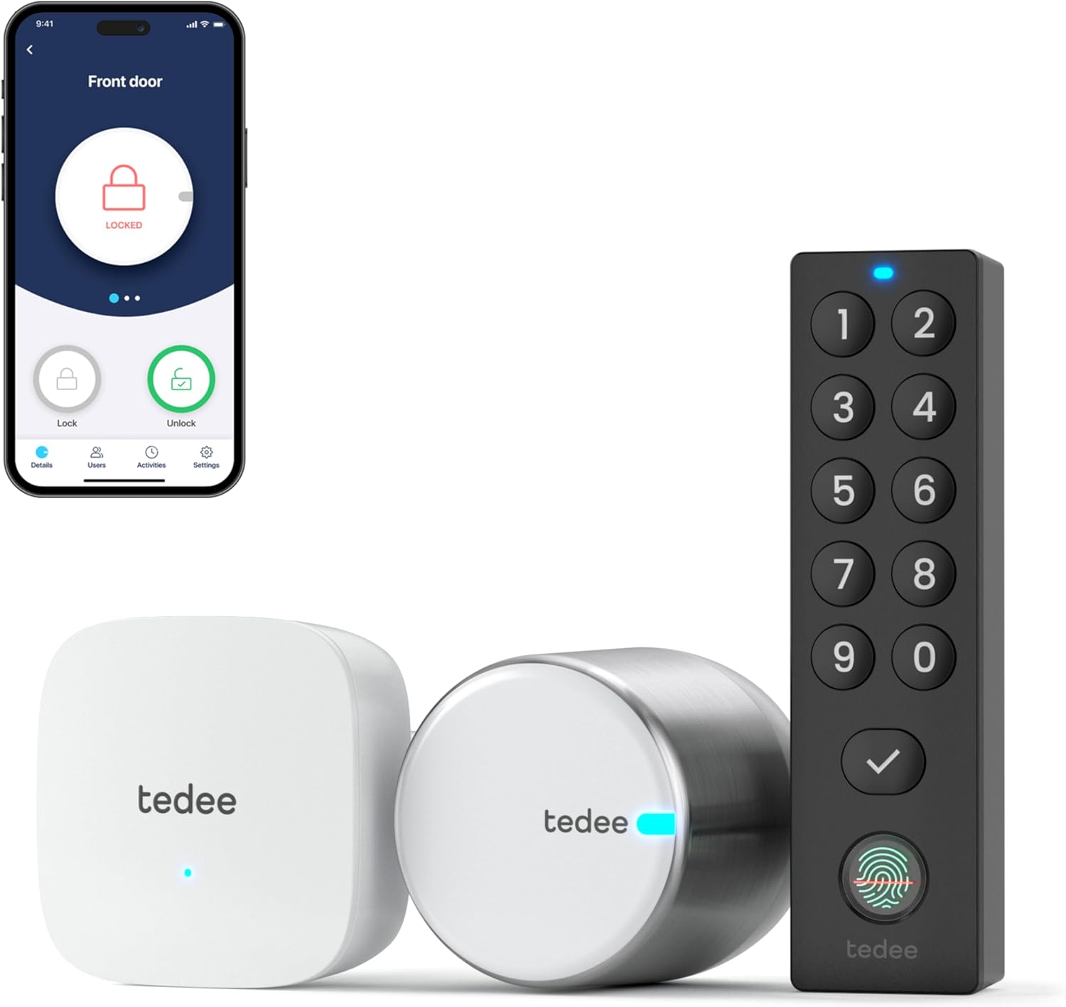 Tedee Pro (avec clavier biométrique Alu)